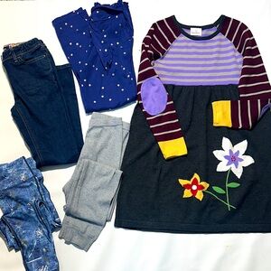 Hanna Andersson Mini Boden Zyia active 5 piece girls clothing lot size 10